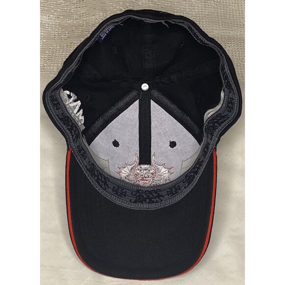 RARE Vtg. Jesse James Mac Tools Racing Size L/XL Skull Web Flex Cap West Coast - Picture 6 of 8